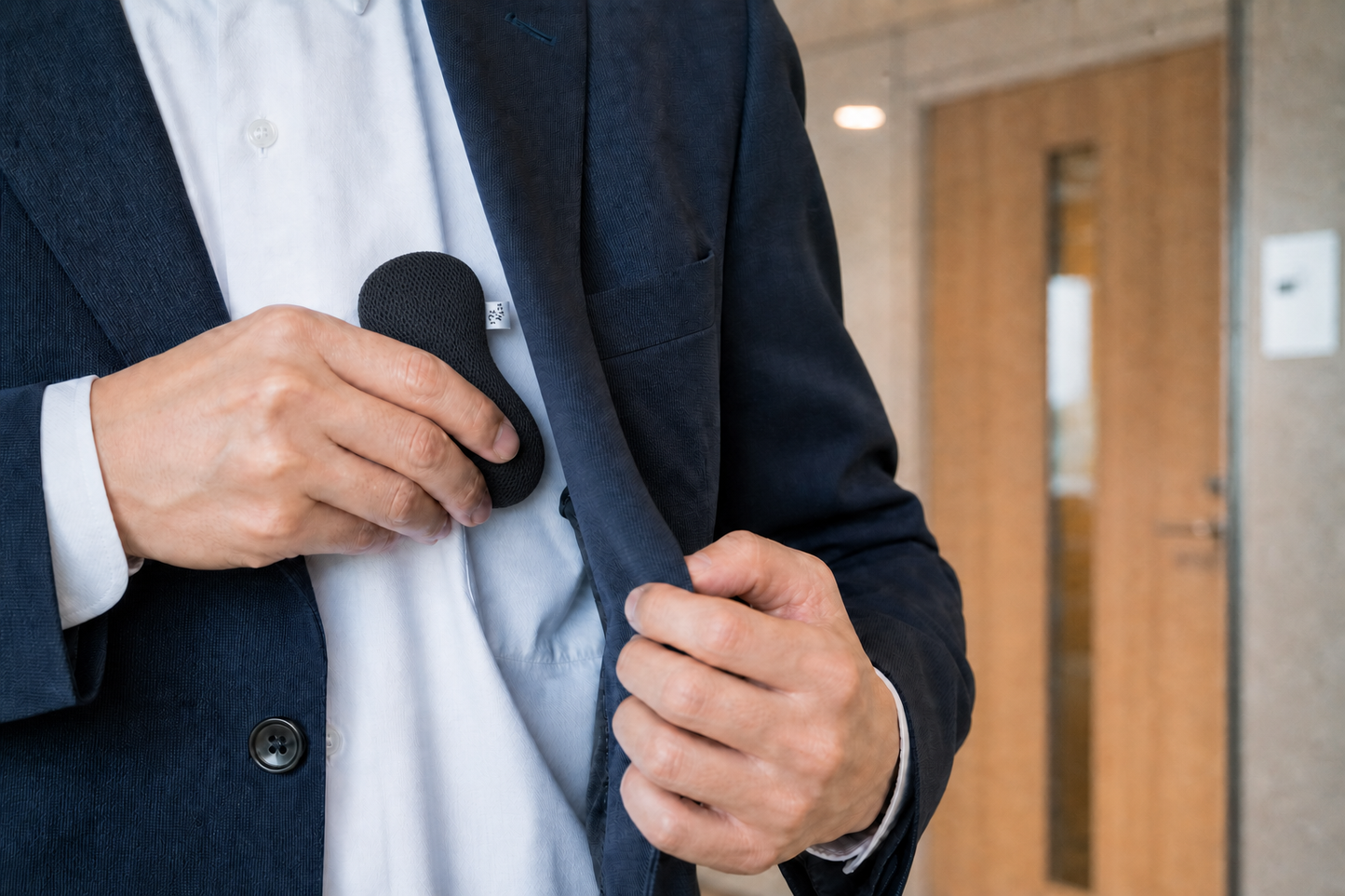 何度拭いても湿らない。手汗を瞬時に吸い取る「にぎりざんまい」｜ハンカチを超える吸湿スピード